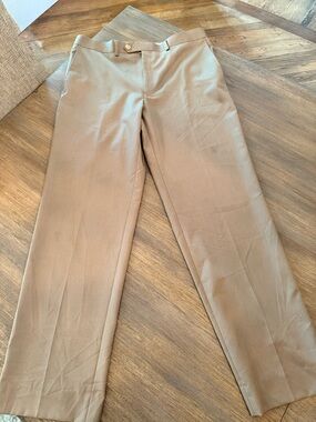 Lauren Ralph Lauren Boys Dress Pants Size 18H 34” Waist Tan Khaki